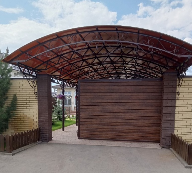 Навес из поликарбоната, п.Волжский